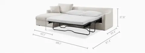 Agnes Chaise Sectional Sleeper Sofa