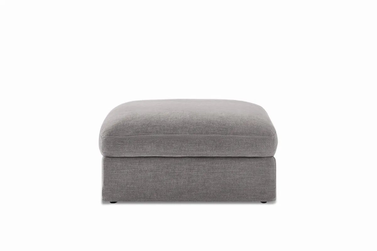 Agnes Slipcover Storage Ottoman - view 8