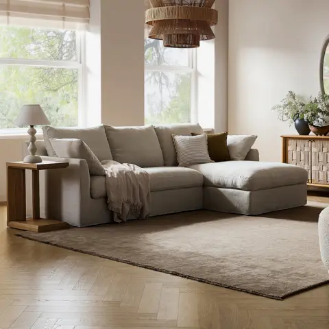 Agnes Slipcover Storage Right Chaise