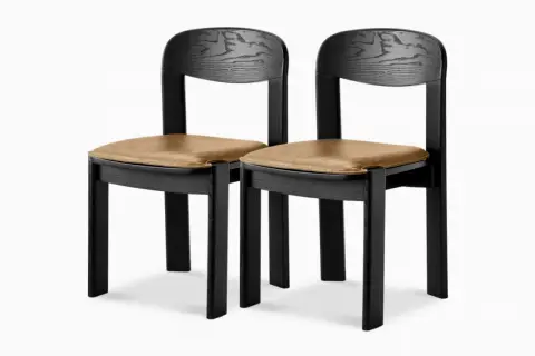 Anya Leather Dining Chair Set of 2