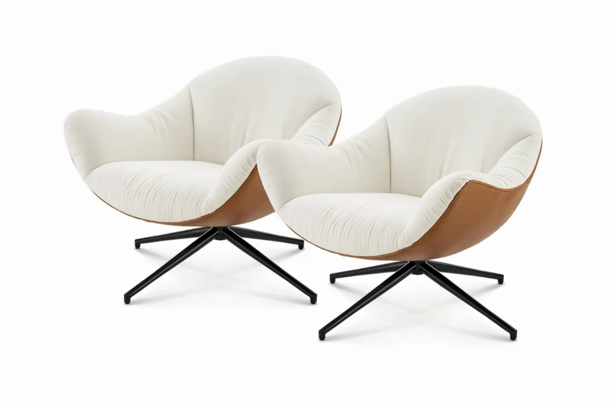 Arden Performance Fabric Swivel Armchair