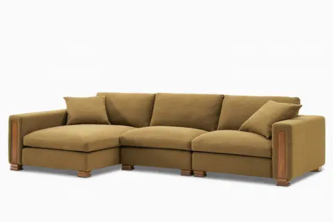 Atelier Kagan 3-Piece Chaise Sectional Couch