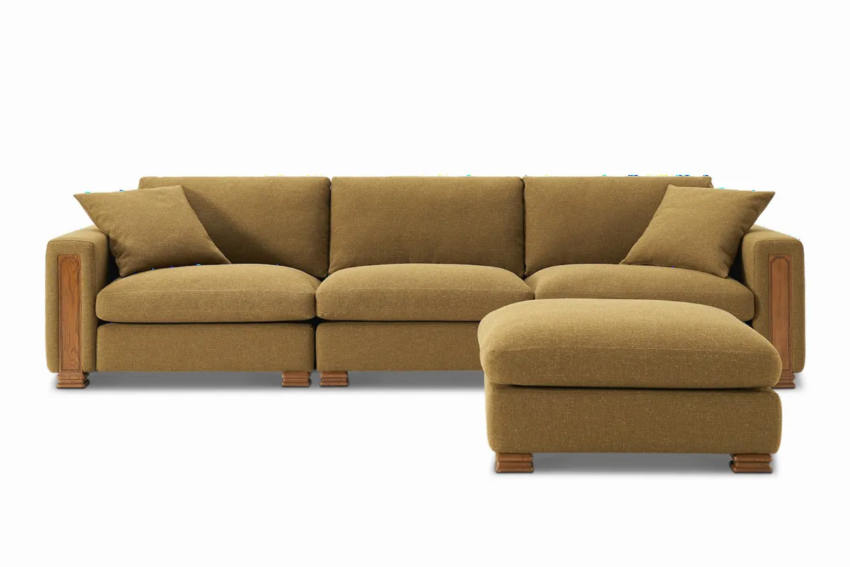 Atelier Kagan Extended Sofa with Ottoman - view 8