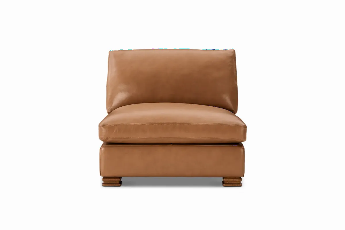 Atelier Kagan Leather Armless Couch - view 4