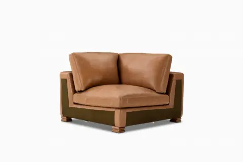 Atelier Kagan Leather Corner Couch