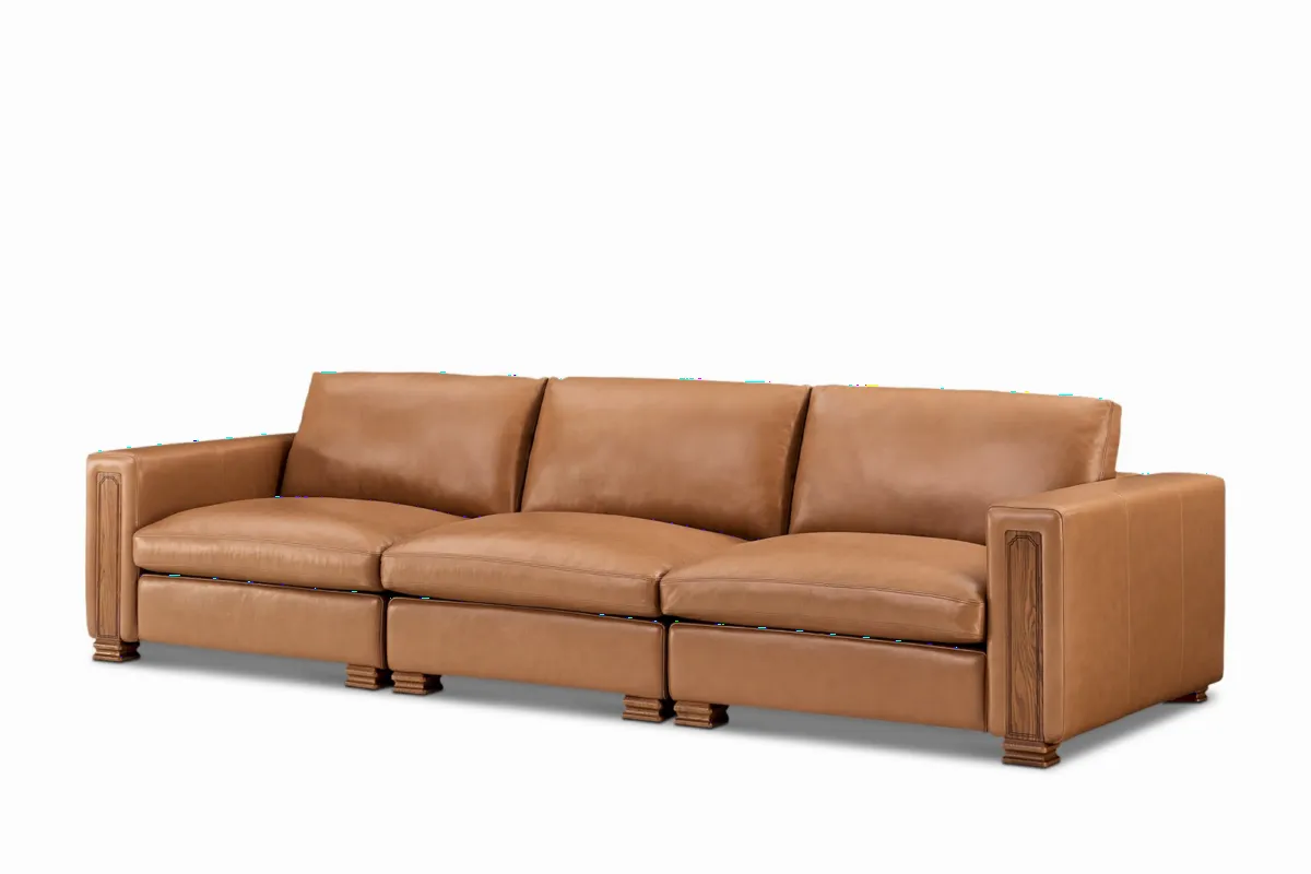 Atelier Kagan Leather Extended Sofa - view 4