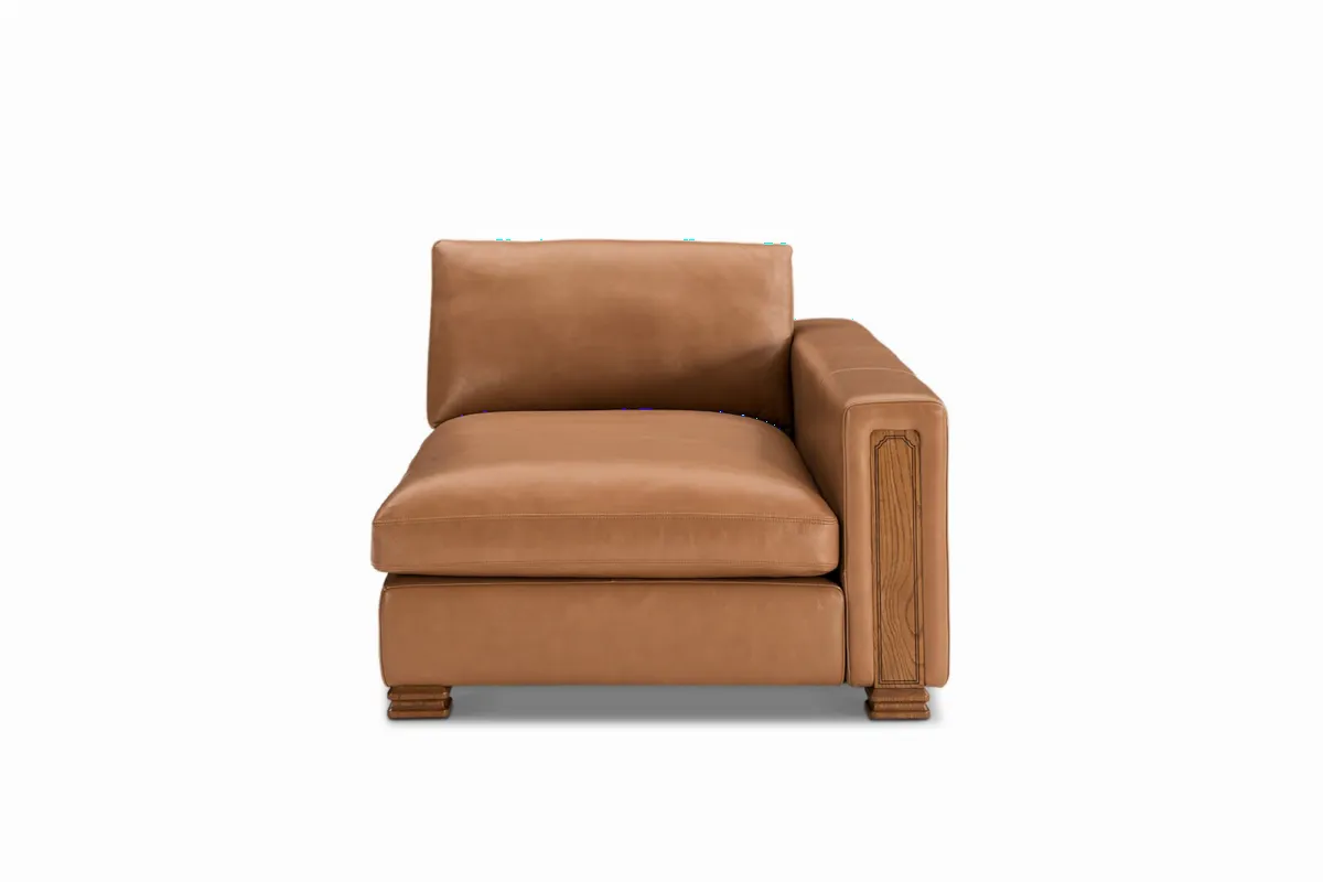 Atelier Kagan Leather Right Chaise - view 5