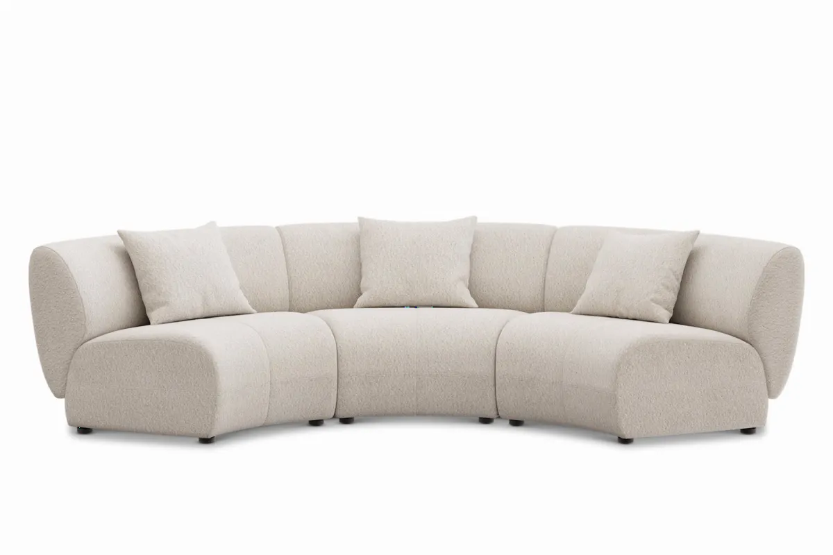 Auburn Performance Fabric Armless Curve Sofa - view 3