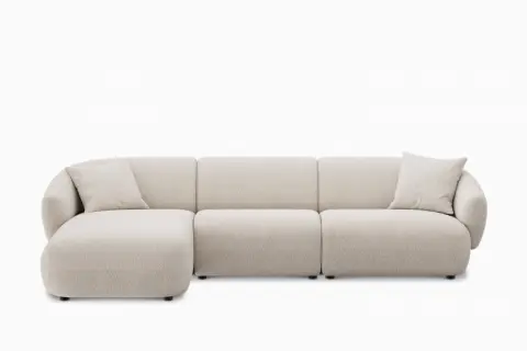Auburn Performance Fabric Chaise Sectional Couch