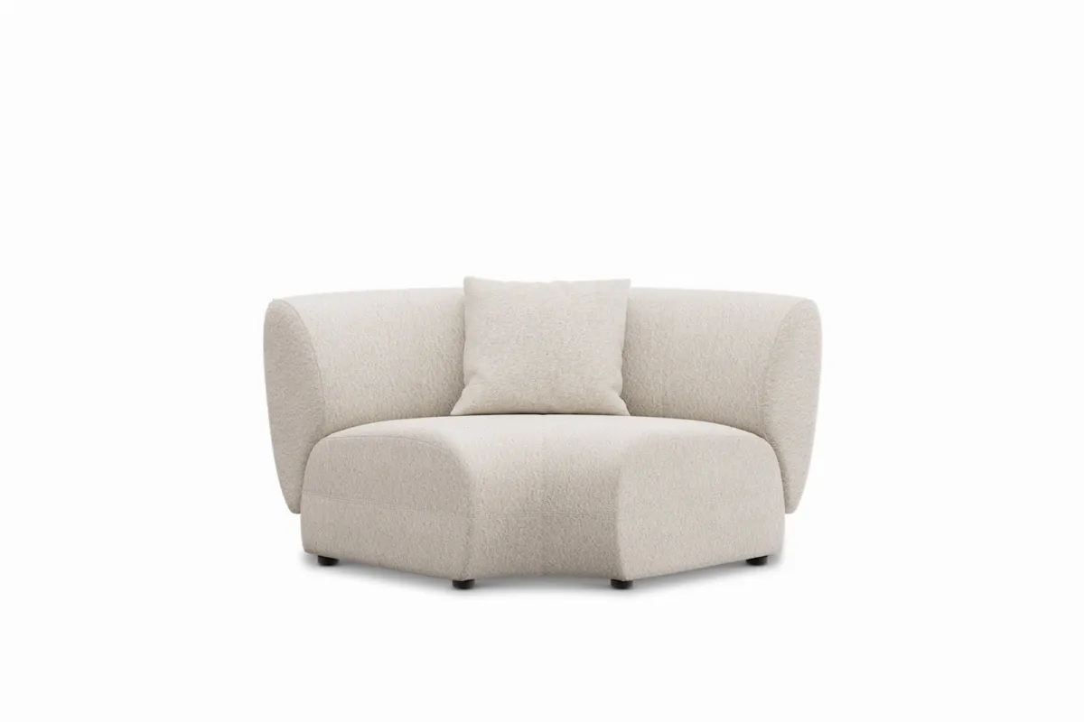 Auburn Performance Fabric Curve Corner Couch