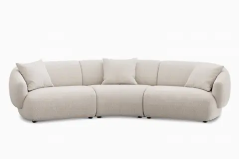 Auburn Performance Fabric Curve Sofa