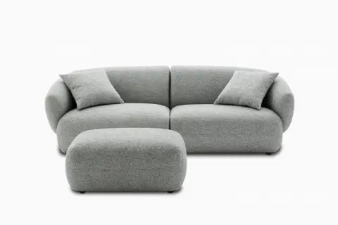 Auburn Performance Fabric Sofa with Ottoman