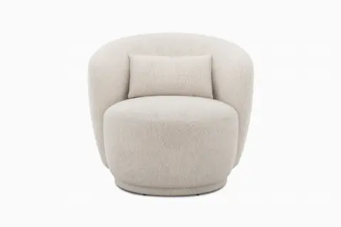 Avery Performance Bouclé Swivel Armchair