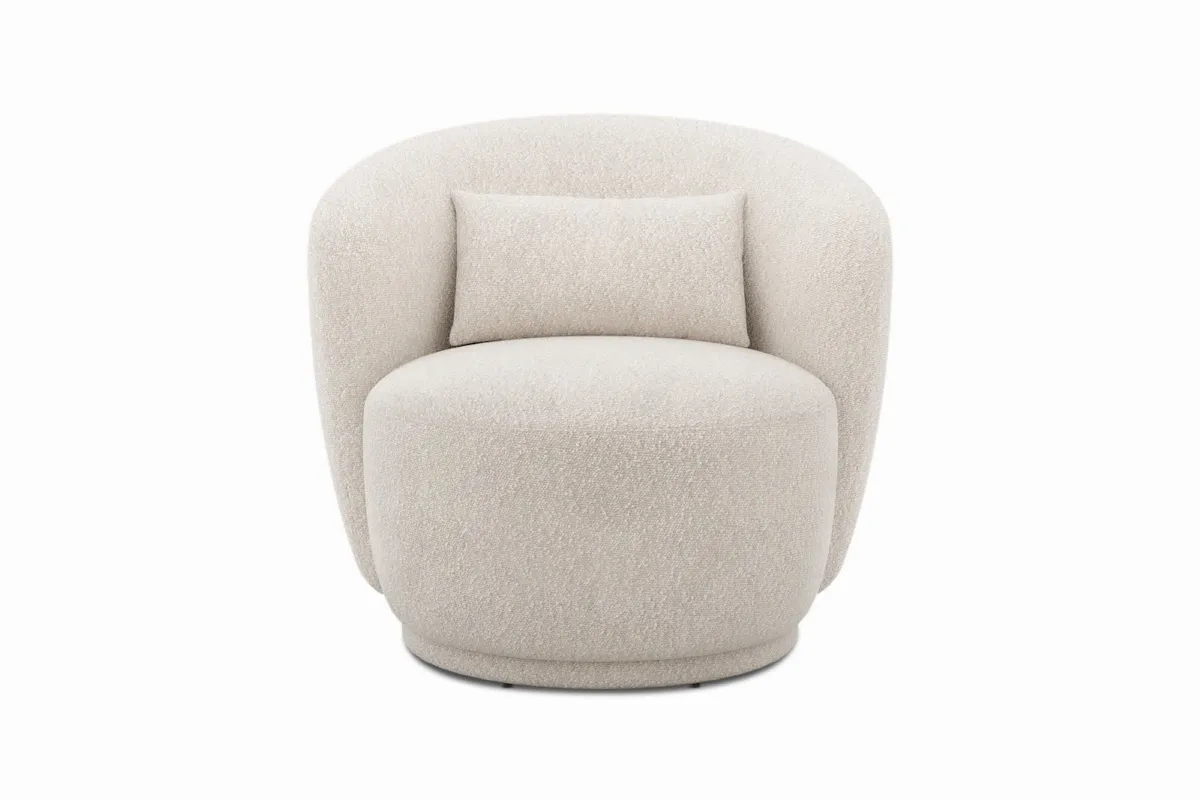 Avery Performance Bouclé Swivel Armchair - view 8