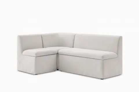 Callie Slipcover L-Shaped Storage Banquette
