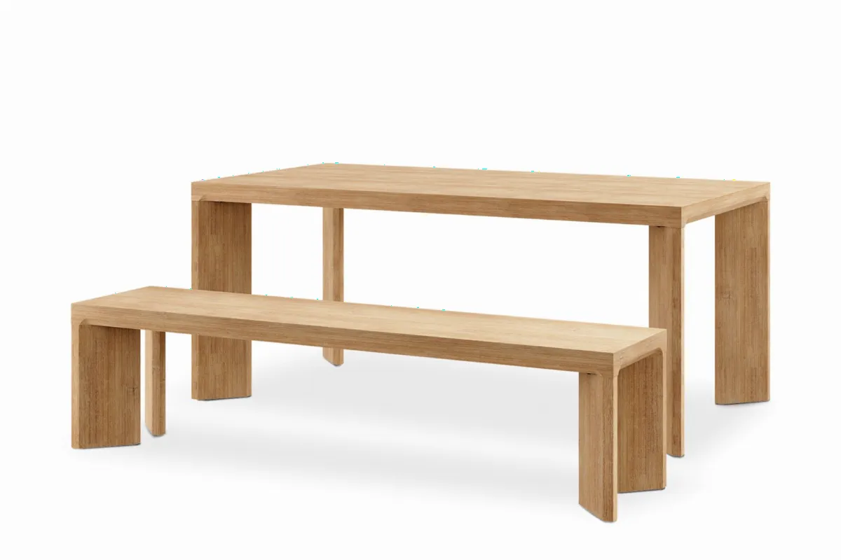 Casa Dining Table with Bench Set - view 2
