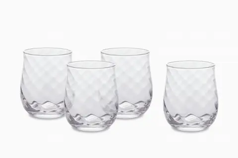 Cascade Short Drinking Glasses, Set of 4