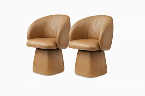 Cassidy Leather Swivel Chair