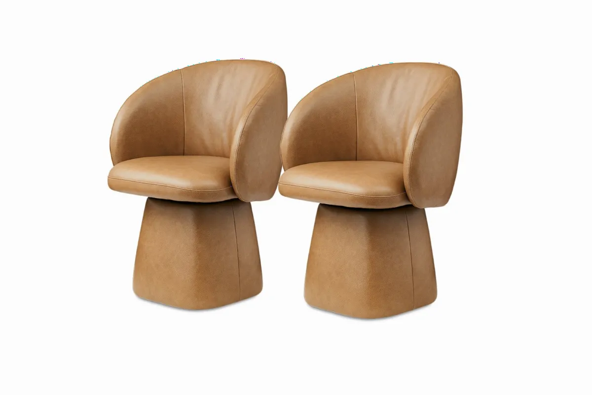 Cassidy Leather Swivel Chair