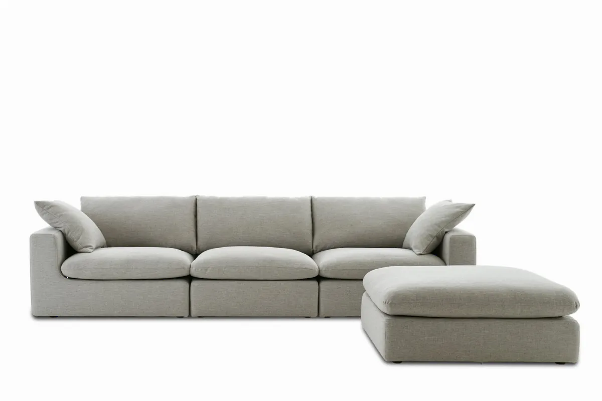 Dawson Extended Sofa with Ottoman - view 4