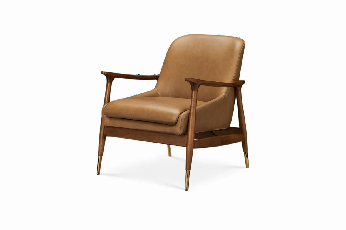 Desmond Leather Armchair - view 2