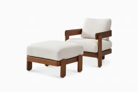 Eden Armchair with Ottoman