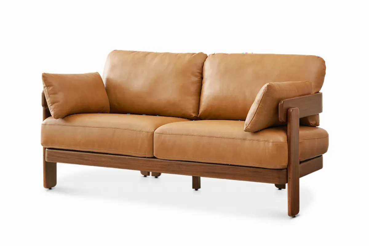 Eden Leather Loveseat - view 2