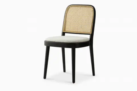 Edith Cane Chair, Black