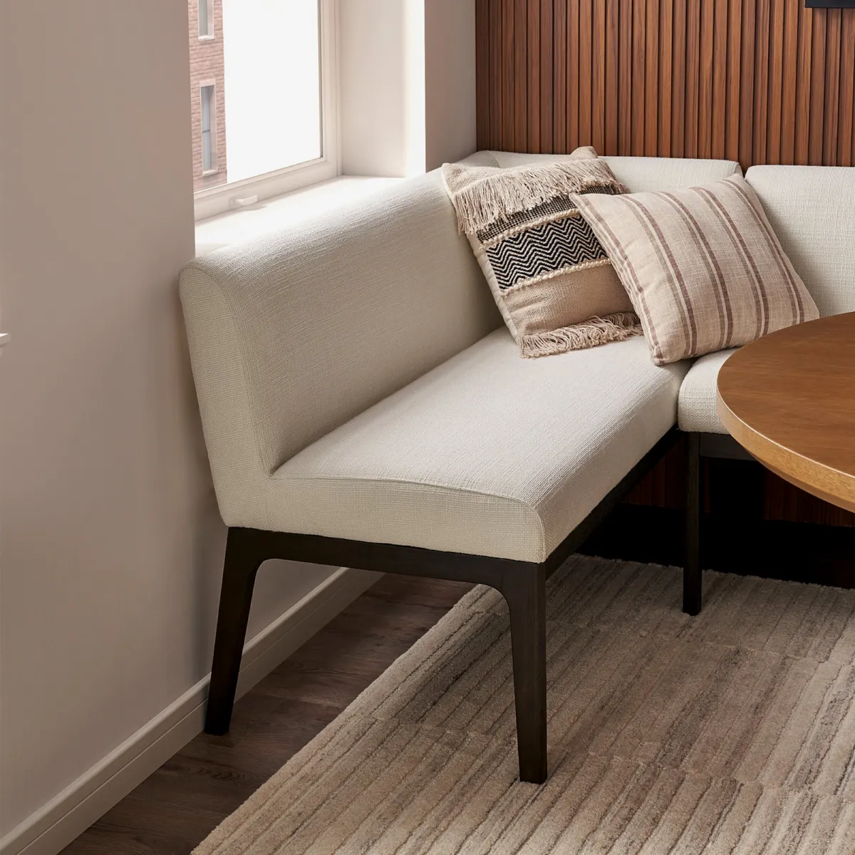 Elliot Performance Fabric Right Banquette Bench - view 5