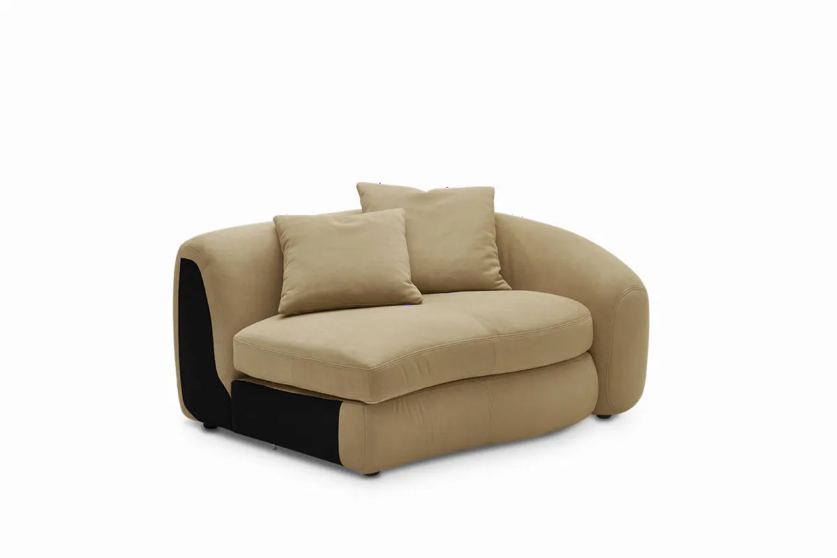 Fable Leather Right Arm Couch - view 2