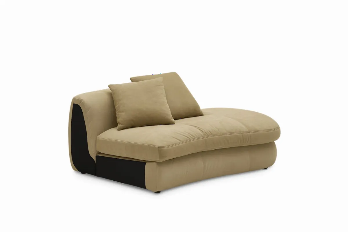 Fable Leather Right Chaise - view 3