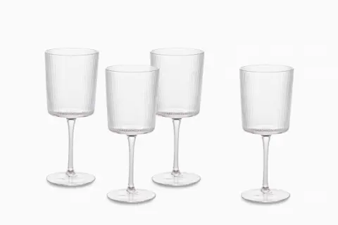 Flute All-Purpose Wine Glasses, Set of 4