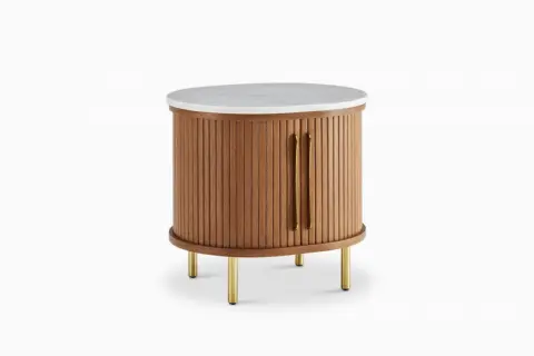 Harper Marble Storage Side Table