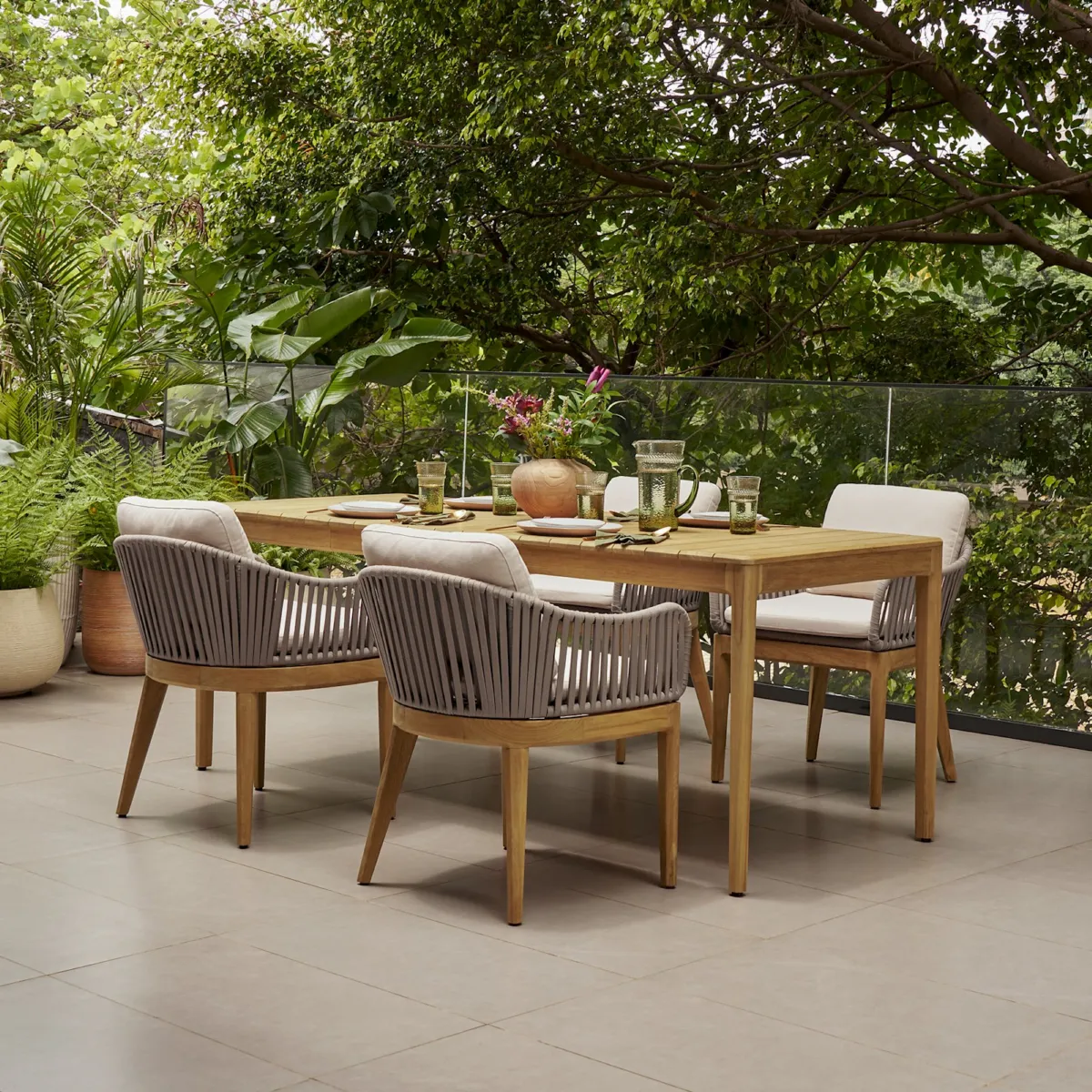 Isla Outdoor Dining Chair Set - view 5