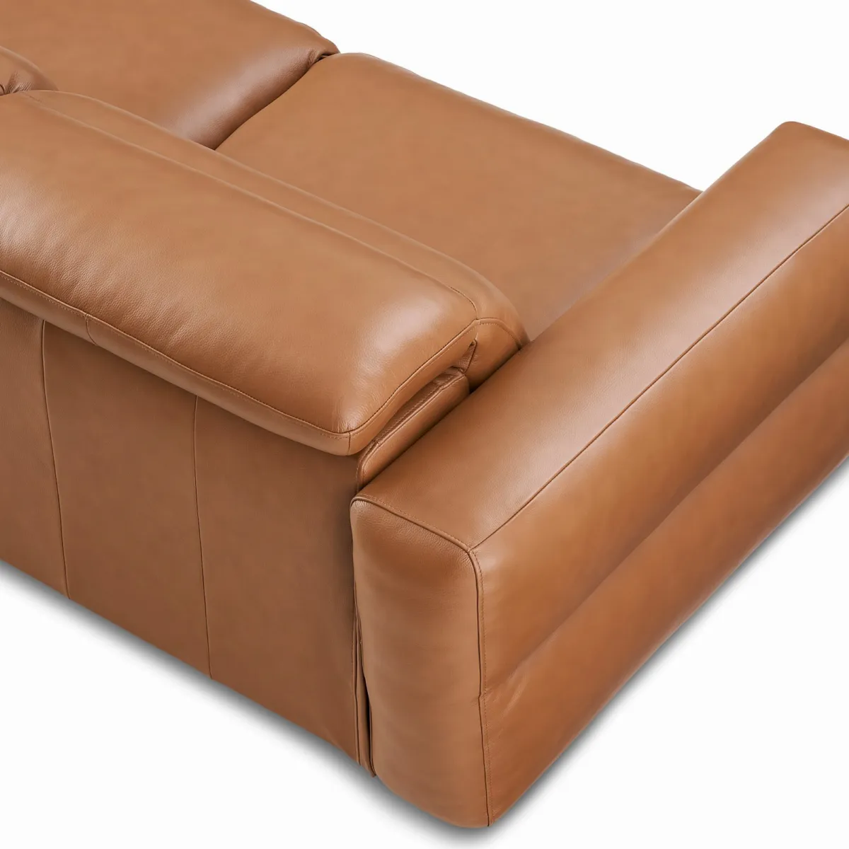 Jaron Leather Recliner L-Shaped Sectional Sofa - view 5