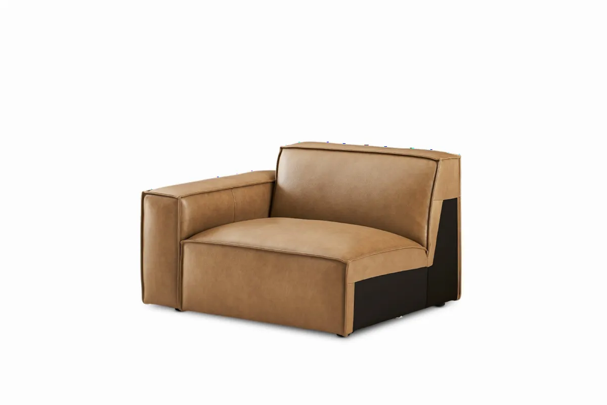 Jonathan Leather Left Arm Couch - view 5