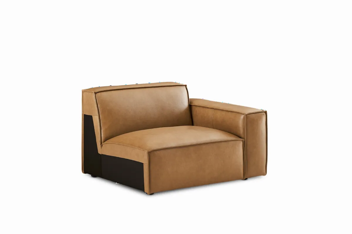 Jonathan Leather Right Arm Couch - view 7