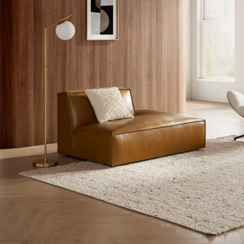 Jonathan Leather Right Chaise Couch