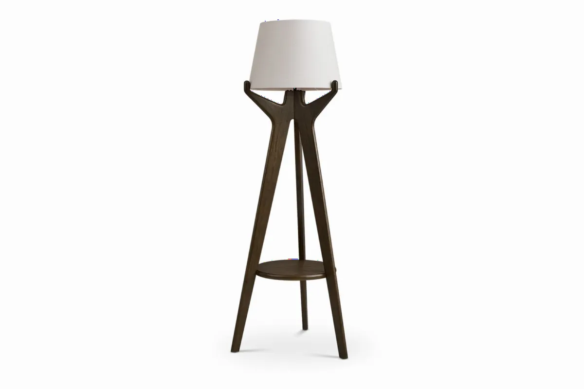 Karo Tripod Floor Lamp, Caramel