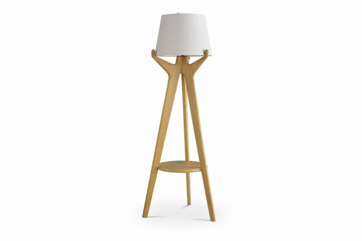 Karo Tripod Floor Lamp, Whitewashed - view 3
