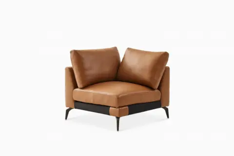 Lena Leather Corner Couch