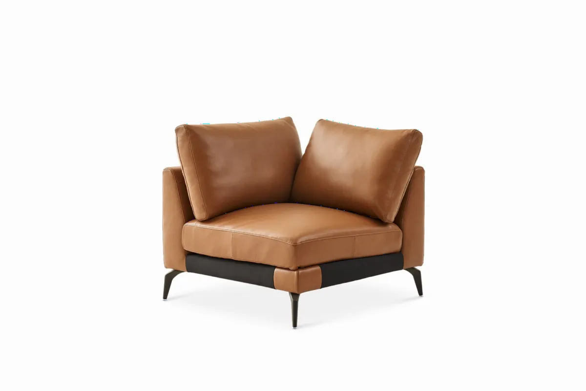 Lena Leather Corner Couch - view 6