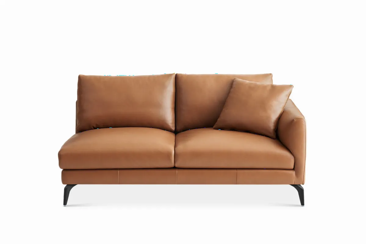 Lena Leather Right Arm 2 Seater Couch - view 2