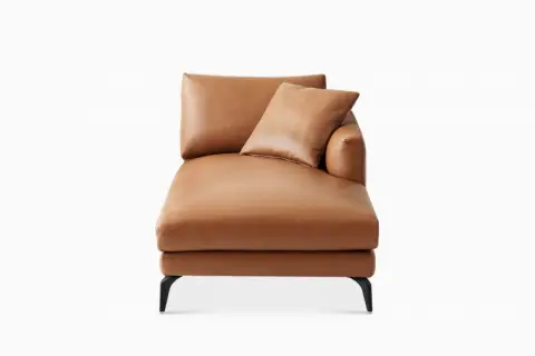 Lena Leather Right Chaise Couch