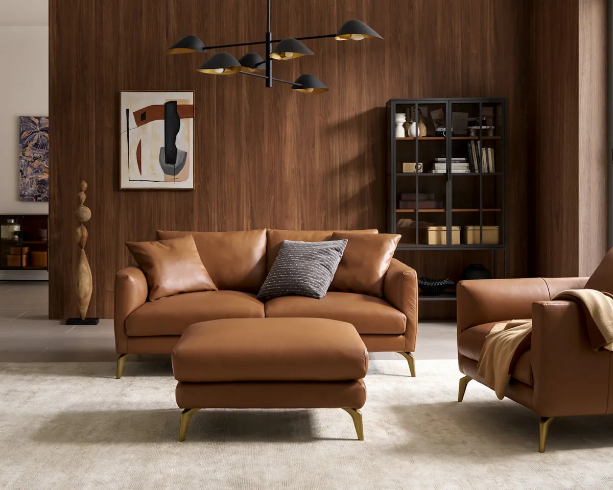 Lena Leather Sofa - view 5