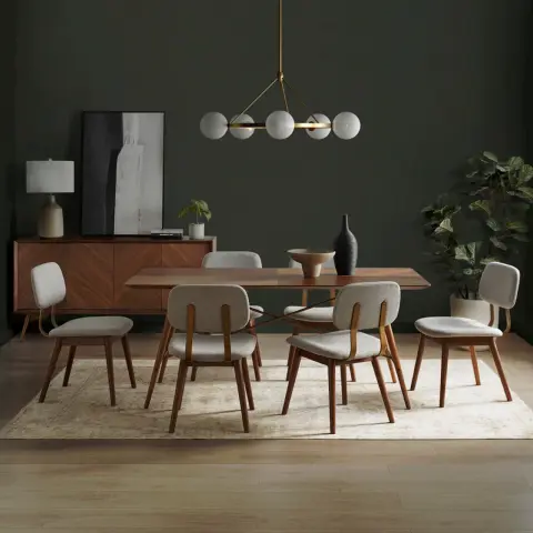 Lily Dining Table with 4 Chairs
