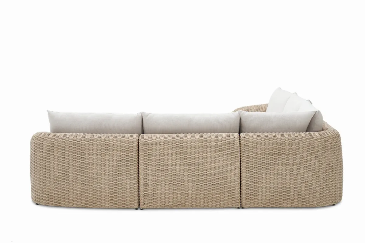 Lorna Outdoor L-Shape Sectional Couch - view 5