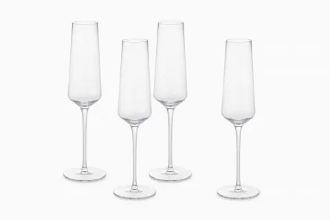 Lucent Champagne Glasses, Set of 4