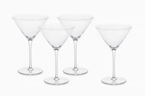 Lucent Martini Glasses, Set of 4