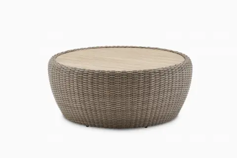 Malta Outdoor Round Drum Coffee Table